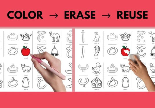 Arabic Alphabet Colouring Roll for Kids